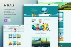 Mua Melali - Tour & Travel Agency Elementor Template Kit giá rẻ
