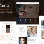 Menor – Makeup Artist & Hair Stylist Elementor Pro Template Kit