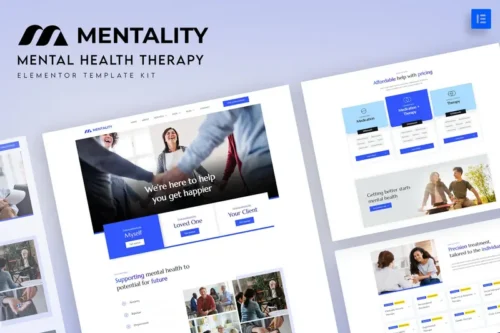 Mua Mentality - Mental Health Therapy Elementor Template Kit giá rẻ