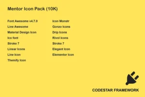 Mua Mentor Icon Pack for Codestar Framework giá rẻ