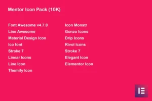 Mua Mentor Icon Pack for Elementor Page Builder giá rẻ