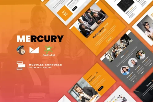Mua Mercury - Responsive Email Template for Startups giá rẻ
