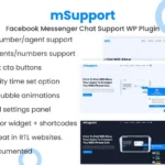 Messenger chat support WordPress Plugin