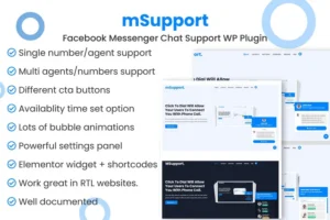 Mua Messenger chat support WordPress Plugin giá rẻ