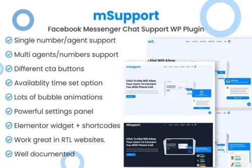 Mua Messenger chat support WordPress Plugin giá rẻ