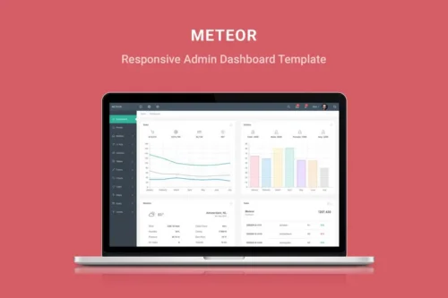 Mua Meteor - Responsive Admin Dashboard Template giá rẻ
