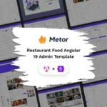 Metor – Angular 19 Food POS Admin Template