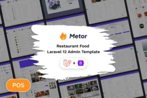 Mua Metor - Laravel POS Restaurant Food Admin Template giá rẻ