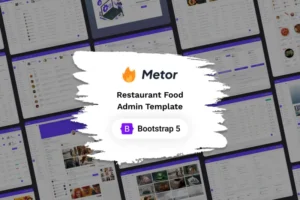 Mua Metor - Restaurant Food Admin Dashboard Template giá rẻ