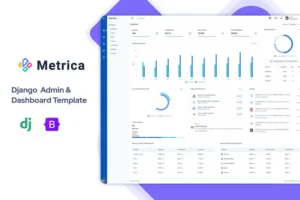 Mua Metrica - Django Admin Dashboard Template giá rẻ