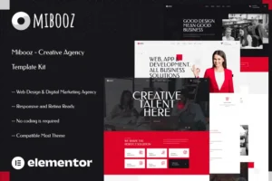 Mua Mibooz - Creative Agency Elementor Template Kit giá rẻ
