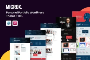 Mua Microx – Personal Portfolio WordPress Theme + RTL giá rẻ