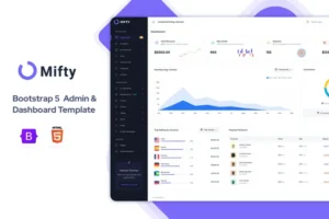 Mua Mifty - HTML Admin & Dashboard Template giá rẻ