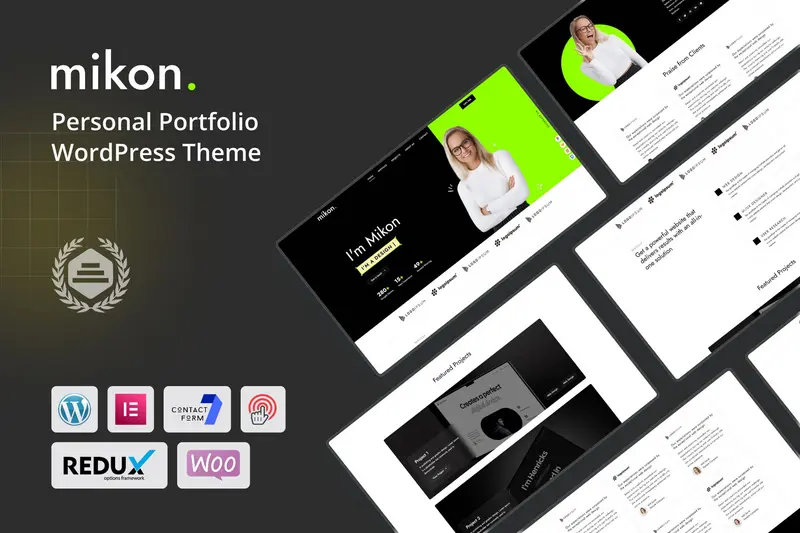 Mua Mikon - Personal Portfolio WordPress Theme giá rẻ