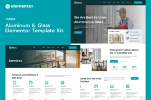 Mua Milos - Aluminum & Glass Elementor Pro Template Kit giá rẻ