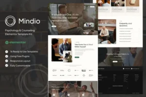 Mua Mindio - Psychology & Counseling Elementor Template Kit giá rẻ