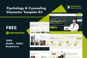 Mua Mindora - Psychology & Counseling Elementor Template Kit giá rẻ