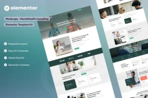 Mua Mindscape - Mental Health Consulting Elementor Template Kit giá rẻ