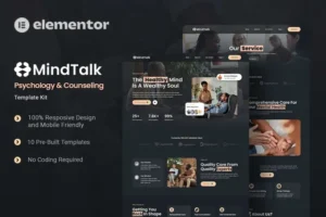 Mua MindTalk - Psychology & Counseling Elementor Template Kit giá rẻ