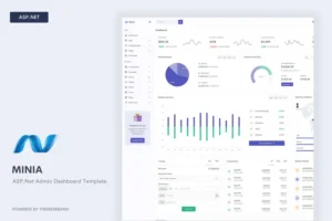 Mua Minia - ASP.Net Admin Dashboard Template giá rẻ