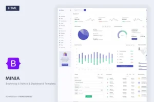 Mua Minia - Bootstrap 5 Admin & Dashboard Template giá rẻ
