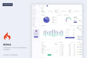 Mua Minia - CodeIgniter 4 Admin & Dashboard Template giá rẻ