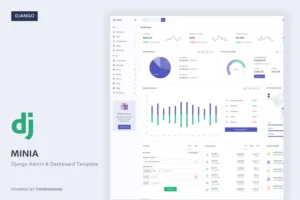 Mua Minia - Django Admin & Dashboard Template giá rẻ