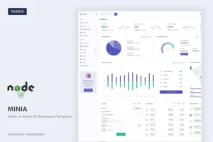 Mua Minia - NodeJS Admin & Dashboard Template giá rẻ