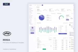 Mua Minia - PHP Admin & Dashboard Template giá rẻ