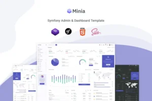 Mua Minia - Symfony Admin & Dashboard Template giá rẻ