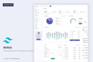 Mua Minia - Tailwind CSS Admin & Dashboard Template giá rẻ