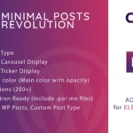 Minimal Posts Revolution For Elementor Plugin