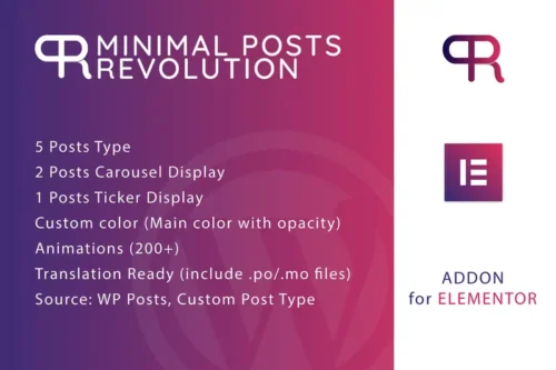Mua Minimal Posts Revolution For Elementor Plugin giá rẻ