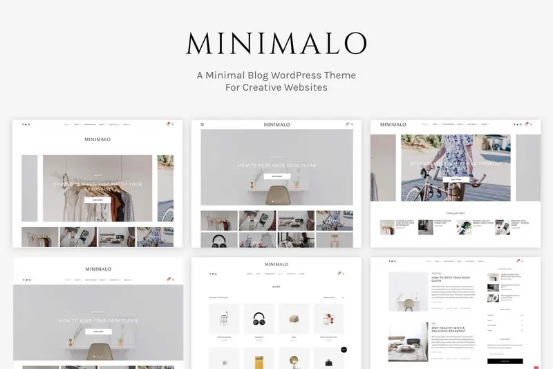 Mua Minimalo - A Minimal Blog WordPress Theme giá rẻ