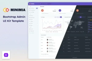 Mua Minimia - Admin Dashboard and UI Kit Template giá rẻ