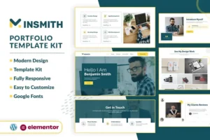 Mua MINSMITH - Portfolio Elementor Template Kit giá rẻ