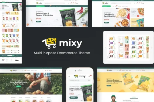 Mua Mixy - Organic Food Store WordPress Theme giá rẻ