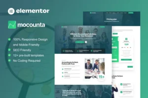 Mua Mocounta - Accounting Firm Elementor Template Kit giá rẻ