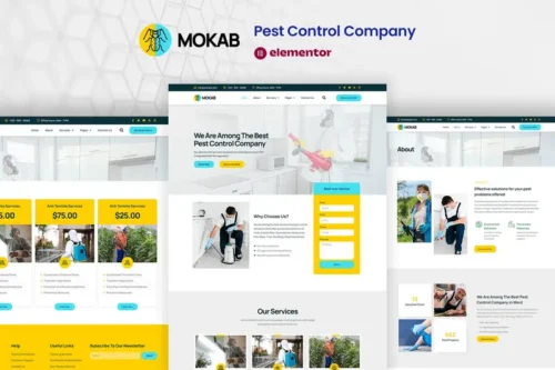 Mua Mokab - Pest Control Services Elementor Pro Template Kit giá rẻ