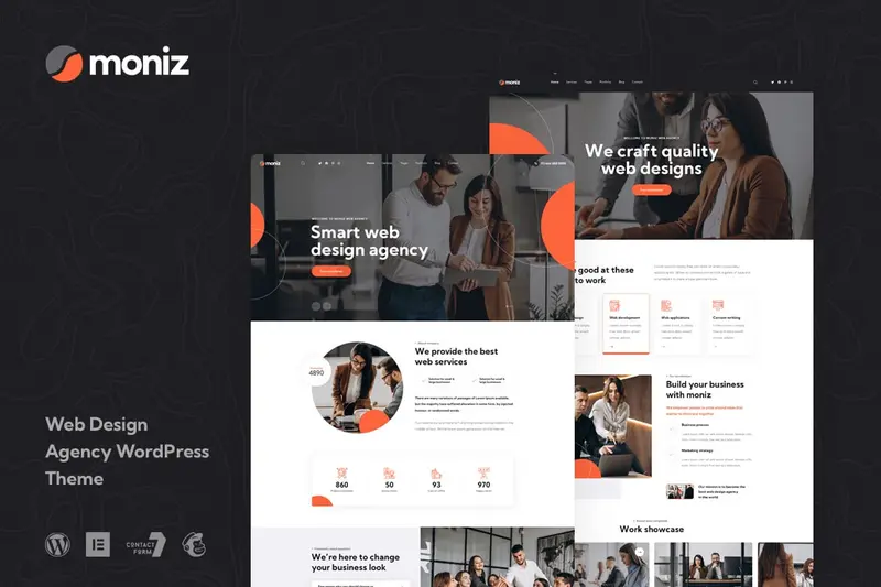 Mua Moniz - Web Design Agency WordPress Theme giá rẻ