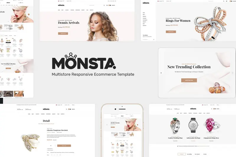 Mua Monsta - Jewelry WooCommerce WordPress Theme giá rẻ