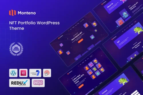 Mua Monteno - NFT Portfolio WordPress Theme giá rẻ