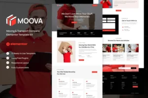 Mua Moova - Moving & Transport Company Elementor Template Kit giá rẻ