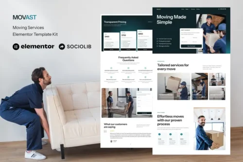 Mua Movast - Moving & Relocation Services Elementor Template Kit giá rẻ