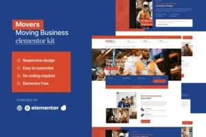Mua Movers - Moving Company Website Elementor Template Kit giá rẻ