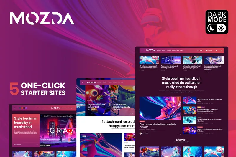 Mua Mozda - Micro Magazine & Blog Theme with Dark Mode giá rẻ