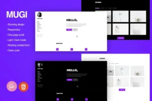 Mua Mugi - Personal Portfolio & Resume WordPress Theme giá rẻ