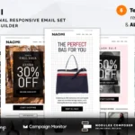 Naomi – Promotional Email Templates Set