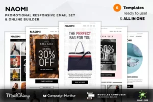 Mua Naomi - Promotional Email Templates Set giá rẻ