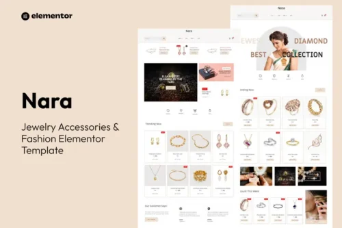 Mua Nara - Jewelry Accessories Store Template Kit giá rẻ